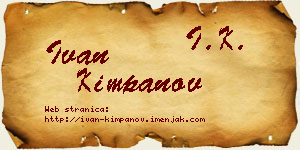 Ivan Kimpanov vizit kartica